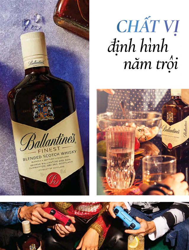 Ballantine’s finest chất vị mạnh mẽ