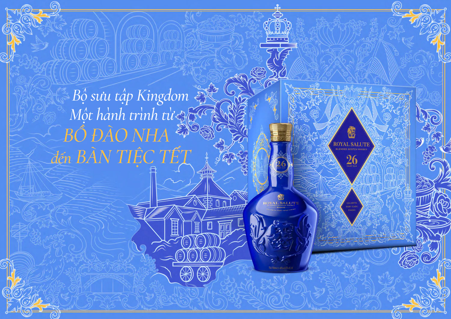 Rượu Royal Salute 26 Colheita Port Cask Finish